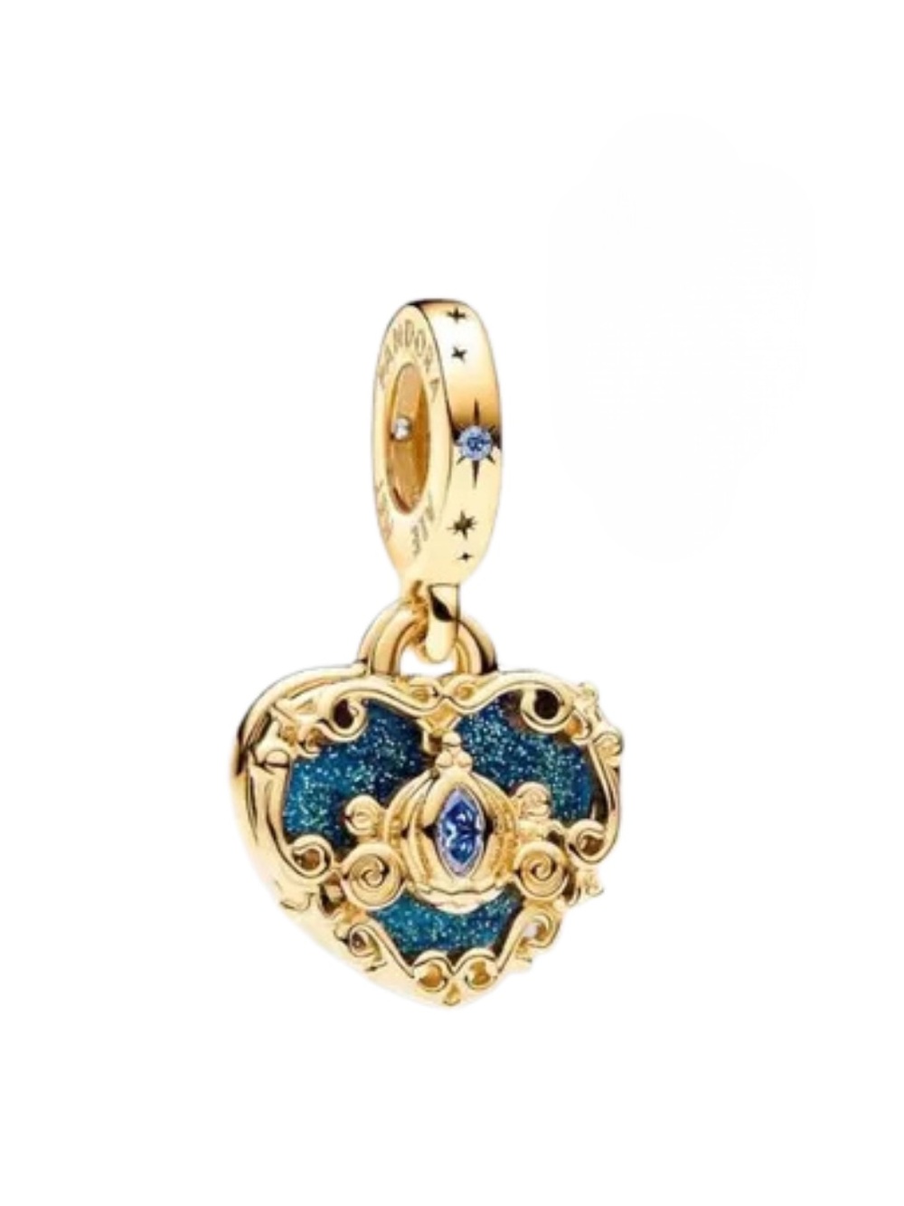 New Disney Cinderella Carriage and Heart Charm